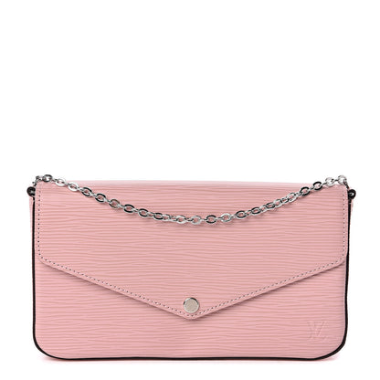 Louis Vuitton Epi Pochette Felicie Rose Ballerine 1 of 12