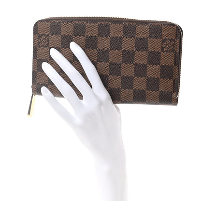 Louis Vuitton Damier Ebene Zippy Wallet Rose Ballerine 2 of 6