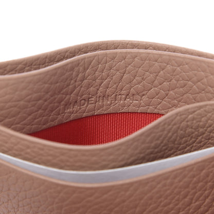 Christian Louboutin Calfskin Kios Studded Card Holder Dune 5 of 6