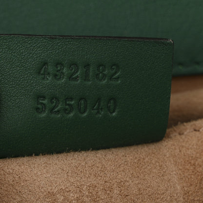 Gucci Calfskin Studded Small Padlock Shoulder Bag Emerald 7 of 12