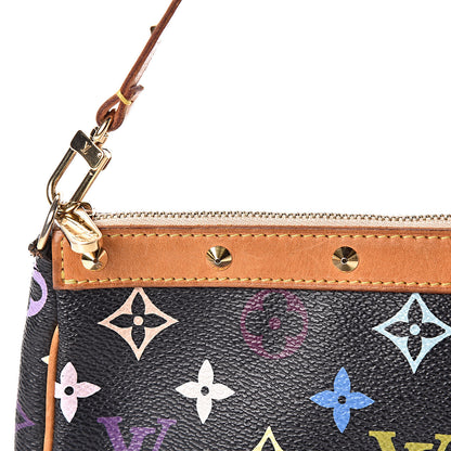 Louis Vuitton Monogram Multicolor Pochette Accessories Black 8 of 13