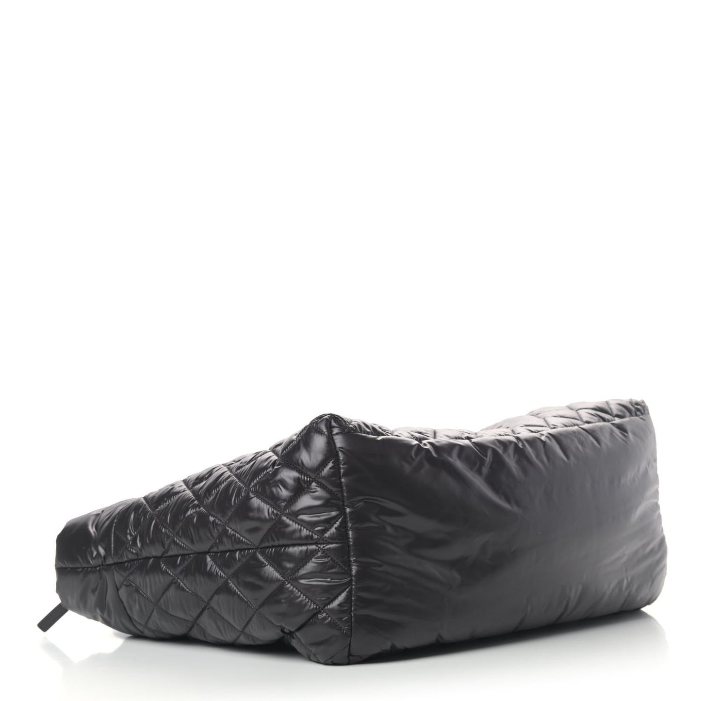 Nylon Quilted Large Coco Cocoon Tote Black