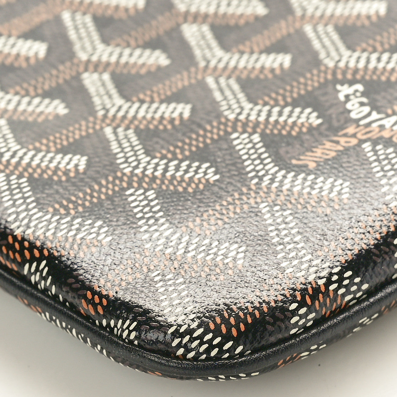 Goyardine Senat Pochette GM Black Gold