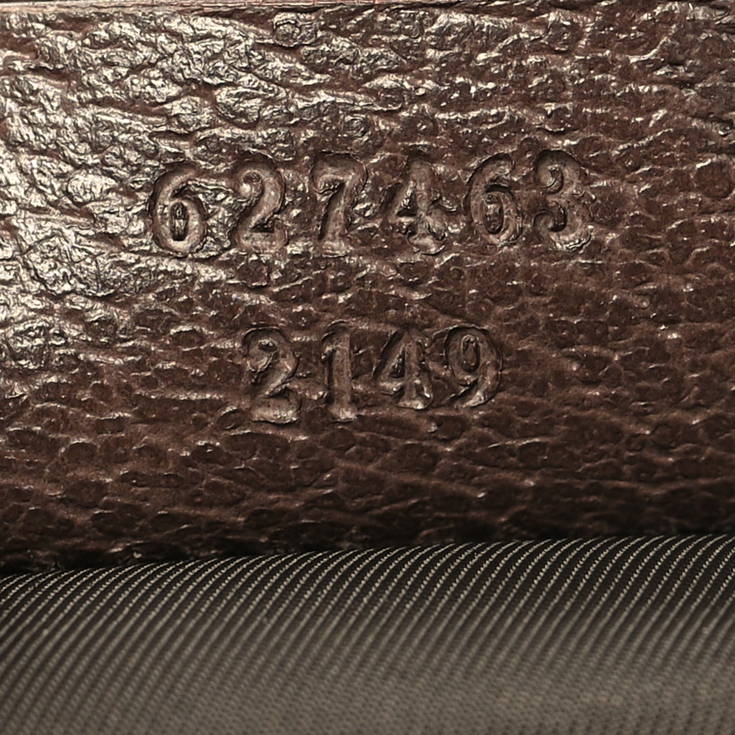 GG Supreme Monogram Textured Calfskin Web Ophidia Vanity Cosmetic Case Beige Ebony New Acero