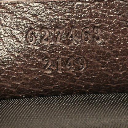 Gucci GG Supreme Monogram Textured Calfskin Web Ophidia Vanity Cosmetic Case Beige Ebony New Acero 7 of 12