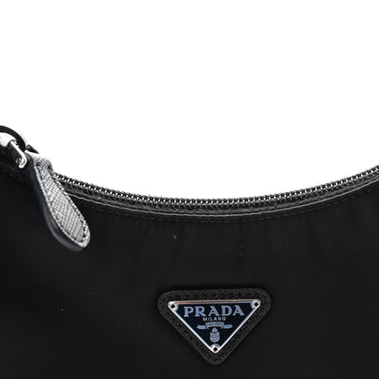 Prada Tessuto Nylon Mini Re-Edition 2000 Bag Black 7 of 10