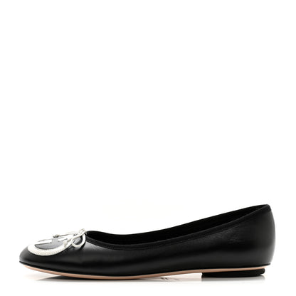 Gucci Malaga Kid Jarret Ballet Flats 37.5 Black 1 of 11
