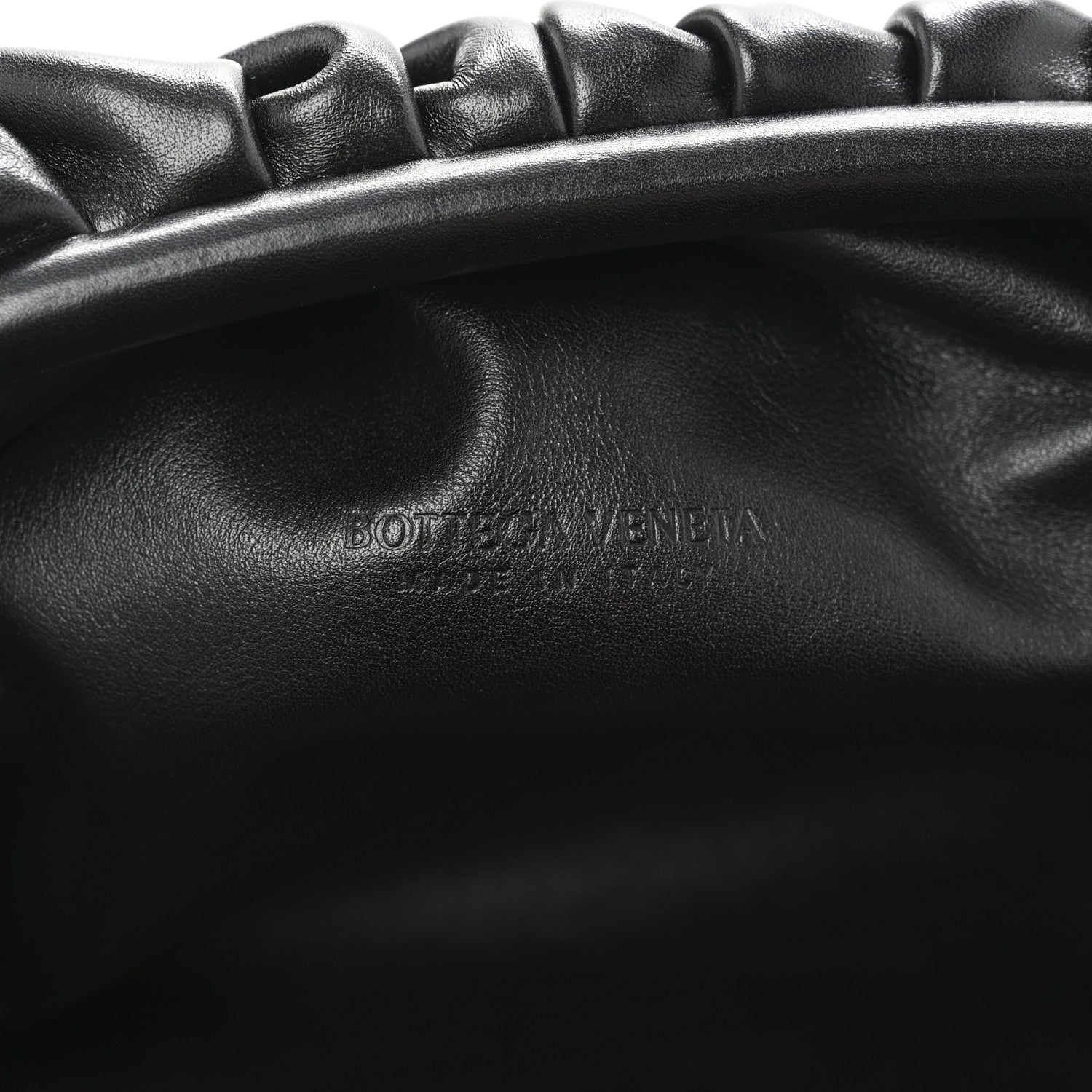Bottega Veneta Smooth Butter Calf The Pouch Oversized Clutch Black 6 of 10
