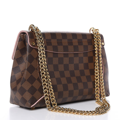 Louis Vuitton Damier Ebene Caissa Clutch Rose Ballerine 3 of 9