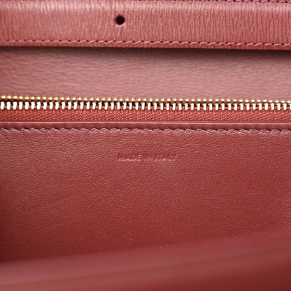 Celine Liege Calfskin Medium Classic Box Flap Bag Burgundy 7 of 14