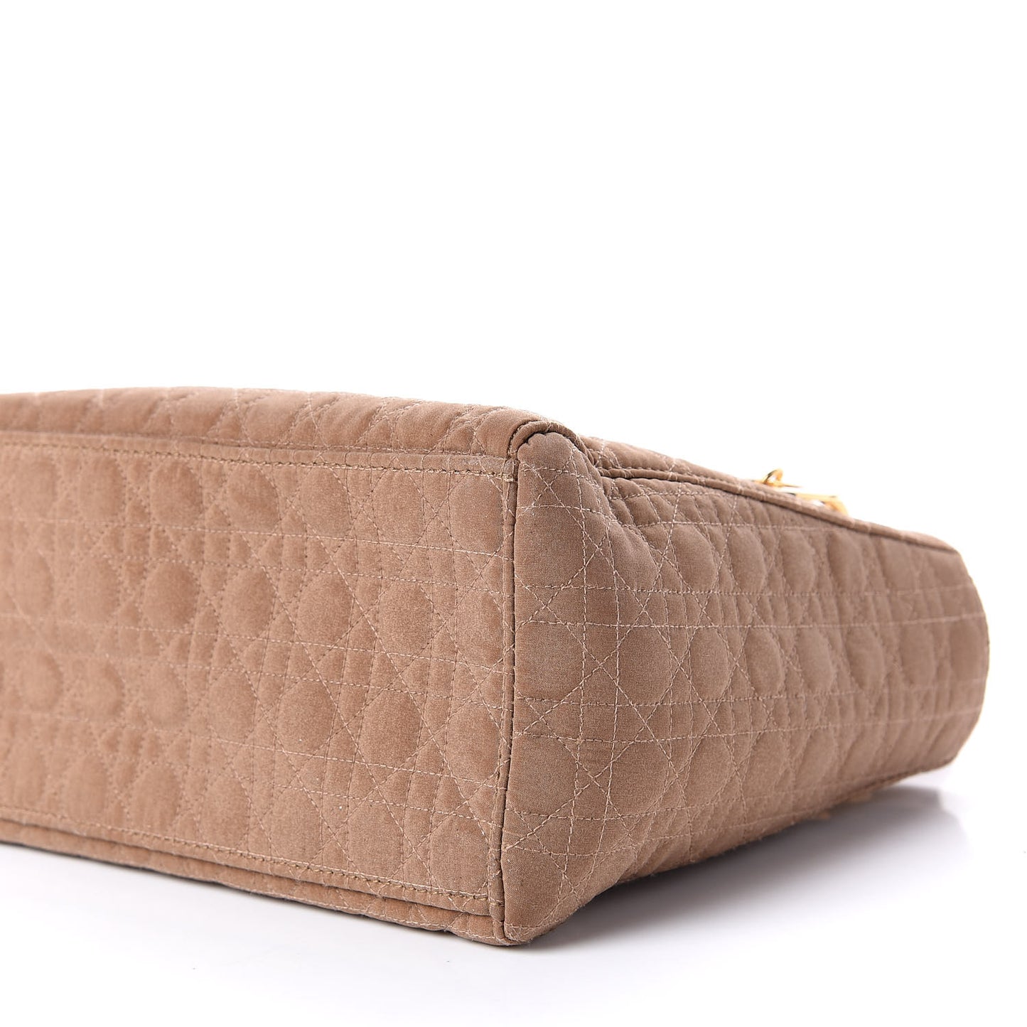 Nylon Cannage Medium Lady Dior Beige