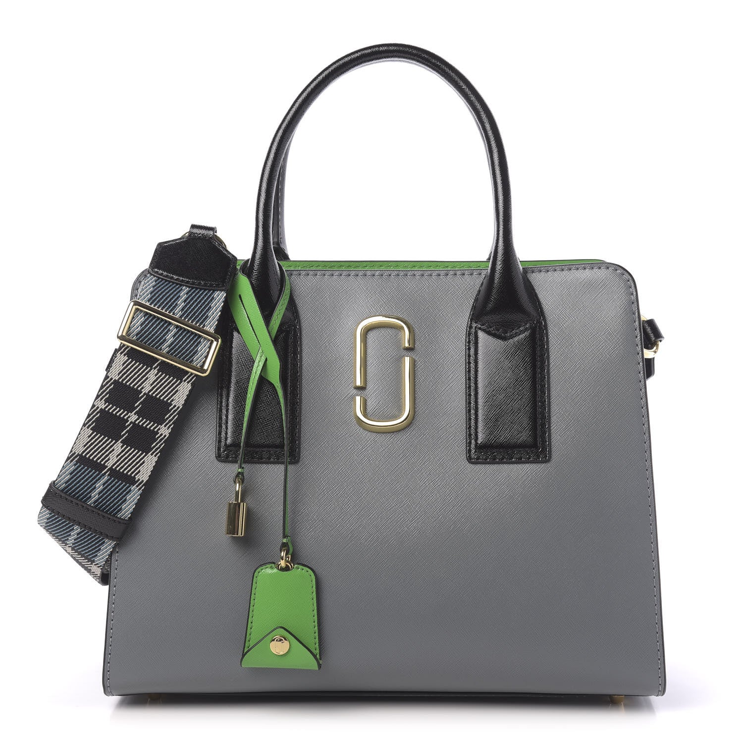 Marc Jacobs Saffiano Big Shot Tote Slate Multicolor 1 of 11