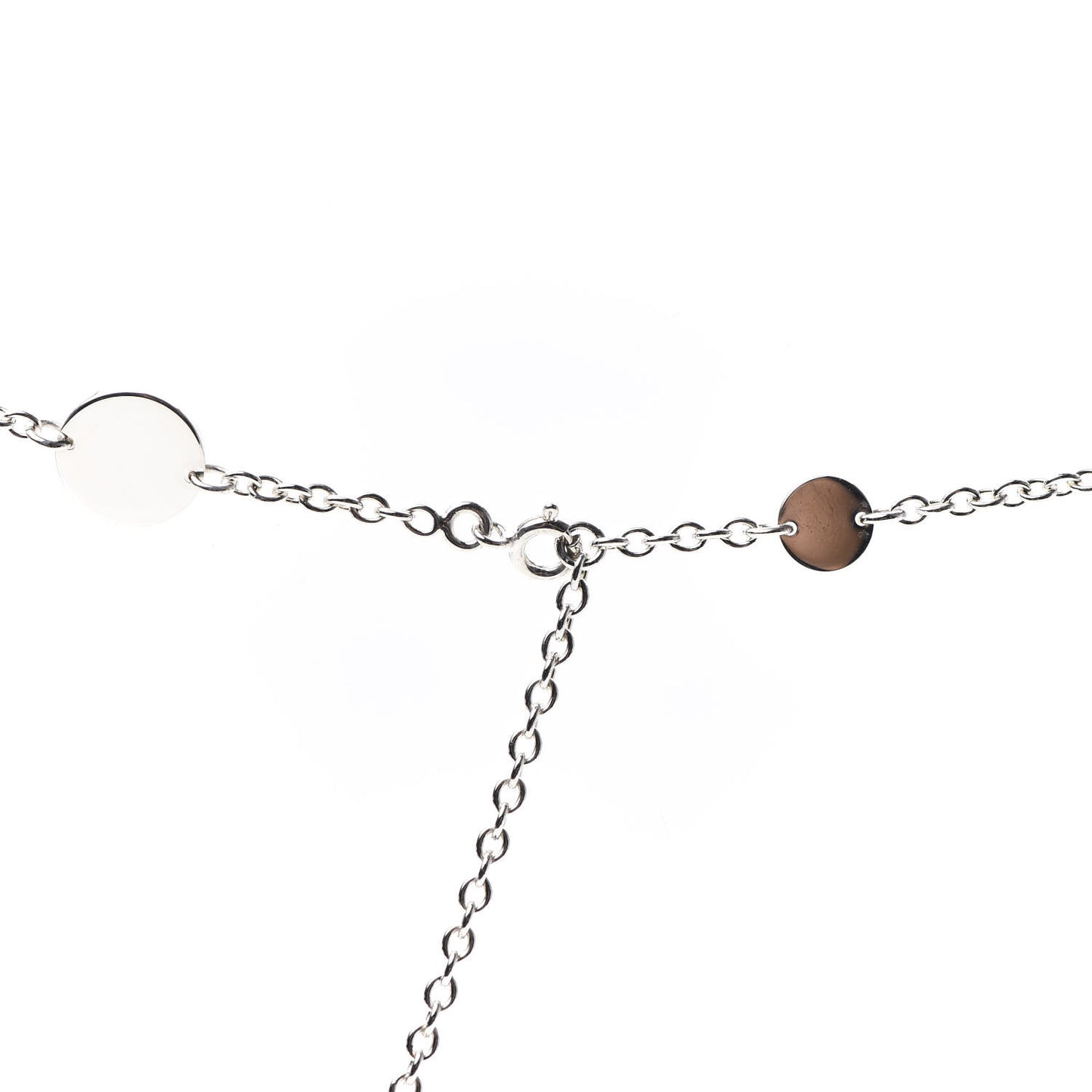 Sterling Silver 18K Rose Gold Confettis Long Necklace 80
