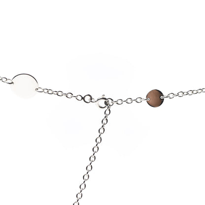 Hermes Sterling Silver 18K Rose Gold Confettis Long Necklace 80 4 of 7