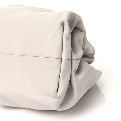 Bottega Veneta Smooth Butter Calf The Pouch Oversized Clutch Mist 9 of 9