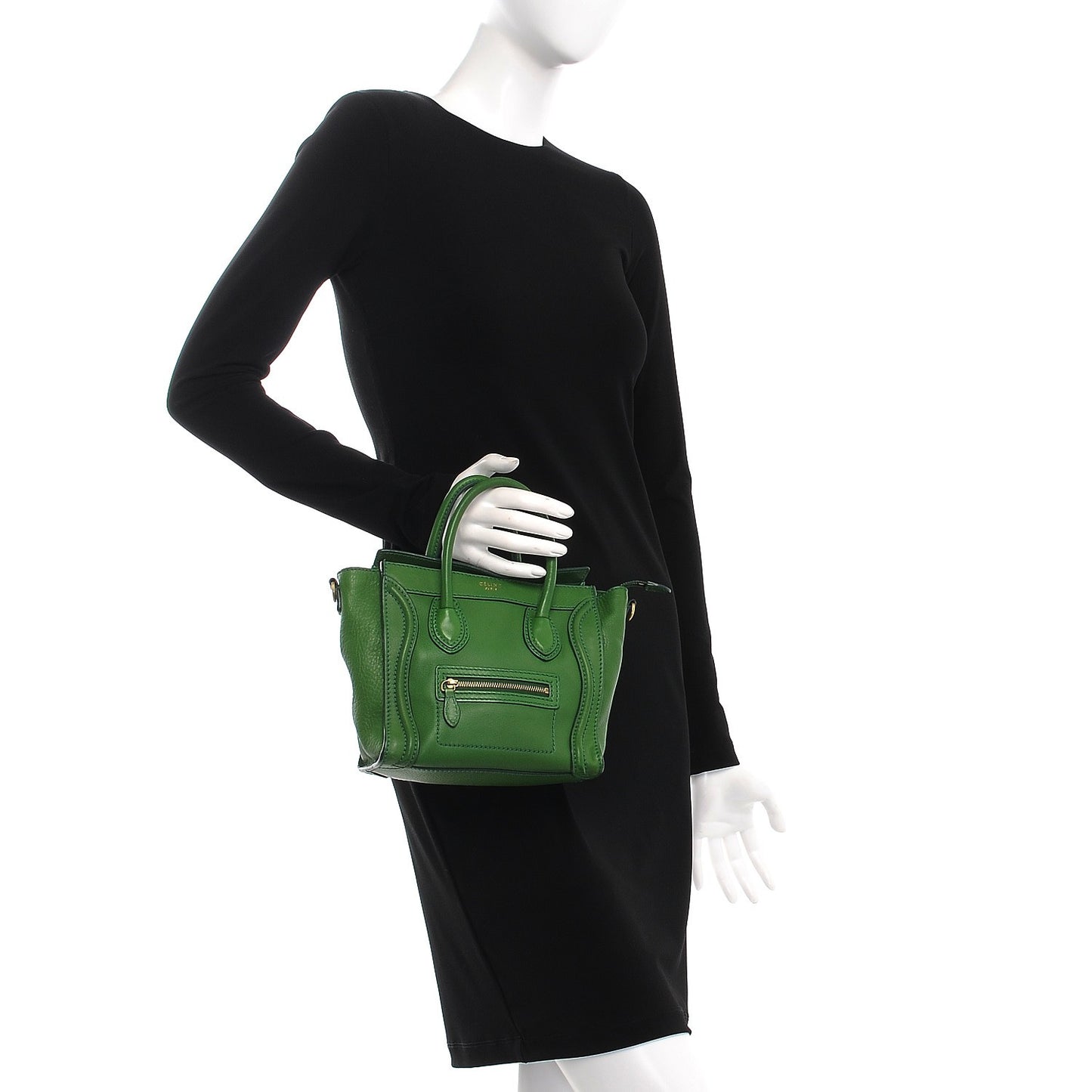 Smooth Calfskin Nano Luggage Green