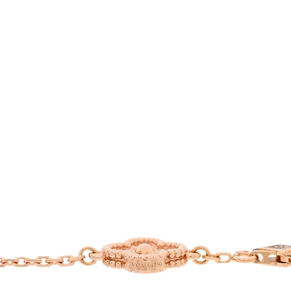 Van Cleef & Arpels 18K Rose Gold 6 Motifs Sweet Alhambra Bracelet 3 of 5