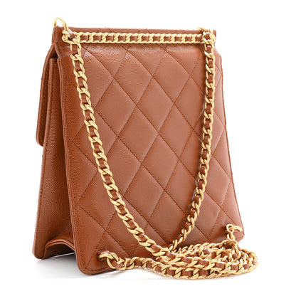 Chanel Caviar Quilted Multi Chain Backpack Light Brown 2 of 11