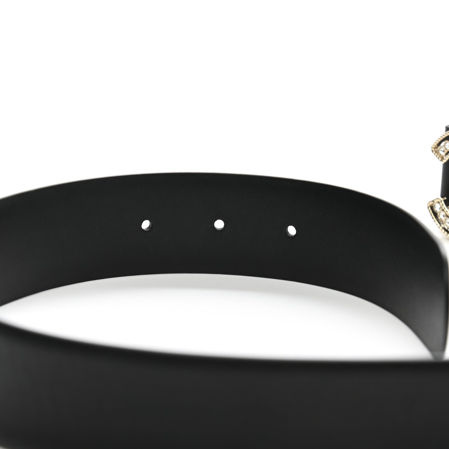 Pearl Crystal Sparkling Pearls CC Belt 80 32 Black