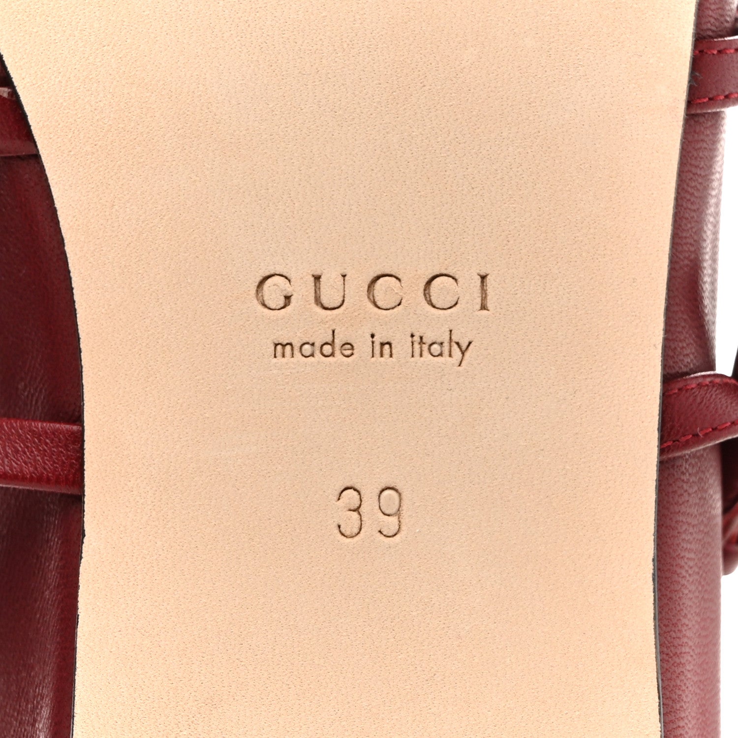 Gucci Malaga Kid Horsebit Ballet Flats 39 Rosso Ancora Red 8 of 10