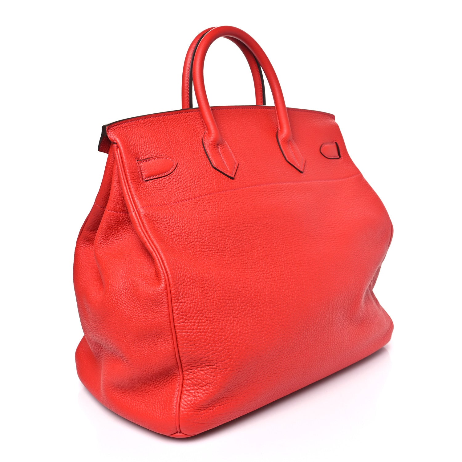 Hermes Togo HAC Birkin 40  Rouge Casaque 2 of 11