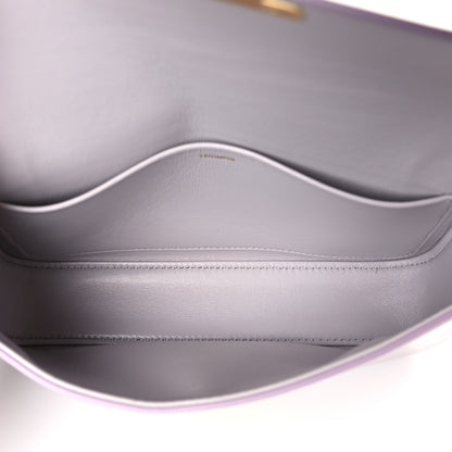 Celine Shiny Calfskin Triomphe Shoulder Bag Light Lilac 5 of 9