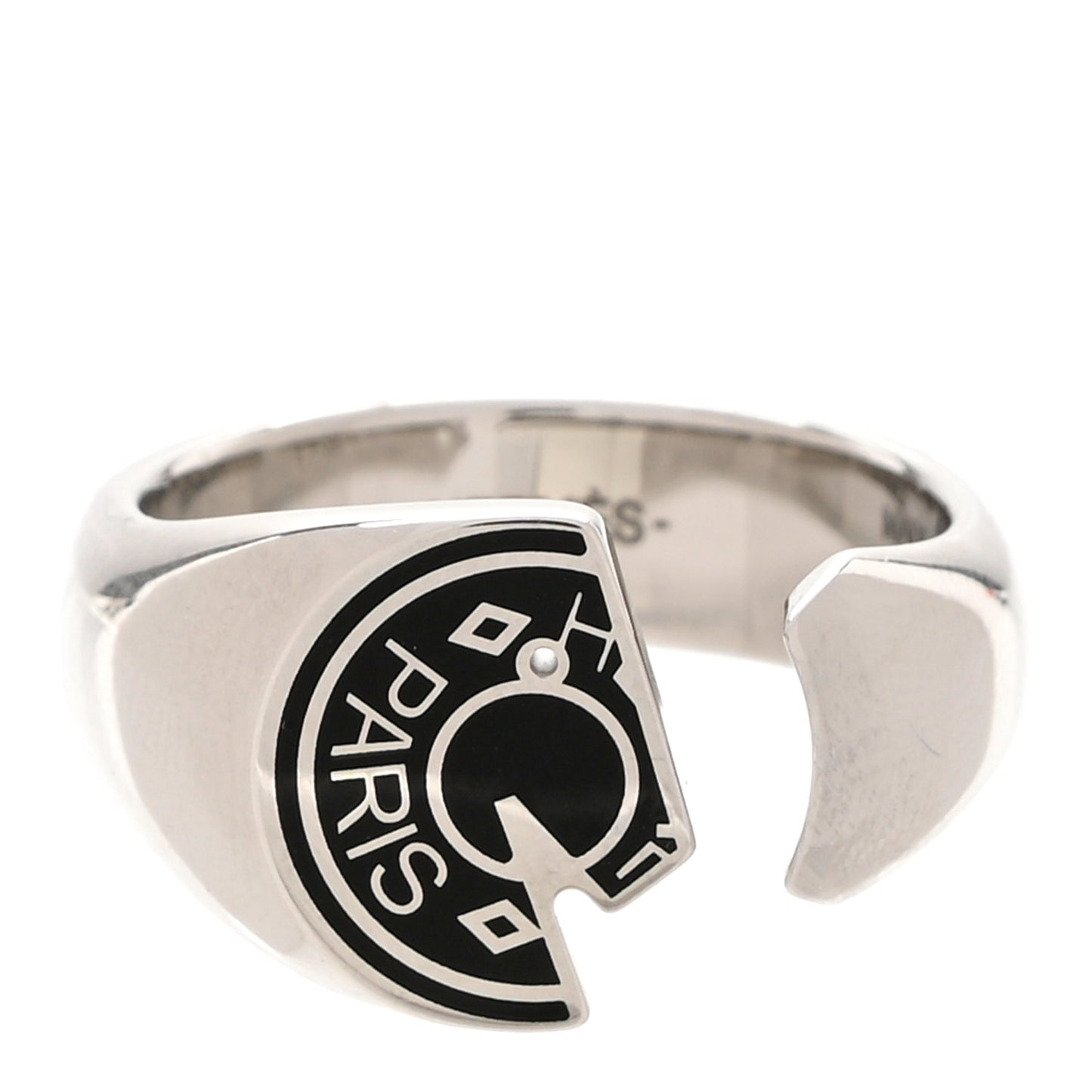 Stainless Steel Men's Carrousel Ring 64 Black