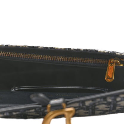 Christian Dior Oblique Saddle Belt Bag Blue 4 of 9
