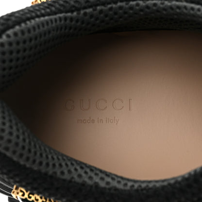 Gucci X SEGA Mesh Suede Calfskin Removable Crystals Mens Flashtrek Sneakers 36 Loess Black Olive Green 9 of 9