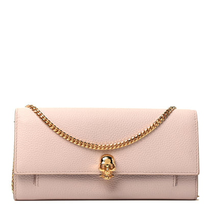 Alexander McQueen Pebbled Calfskin Skull Wallet on Chain Teint 1 of 3