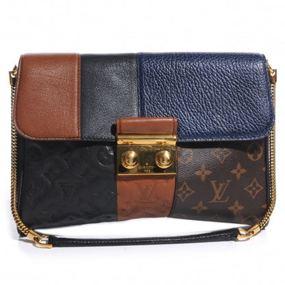 Louis Vuitton Monogram Blocks Pochette Plate Marine 1 of 8