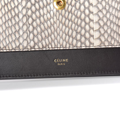 Celine Cobra Shiny Calfskin Clutch On A Chain 6 of 9