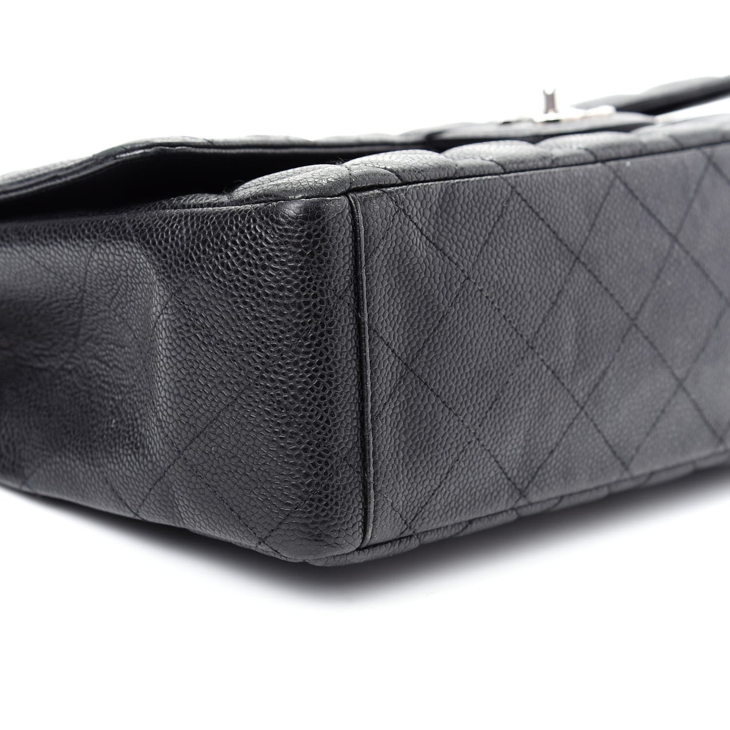 Caviar Quilted Maxi Single Flap Black