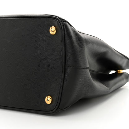 Prada Saffiano Lux Large Galleria Double Zip Black 10 of 15