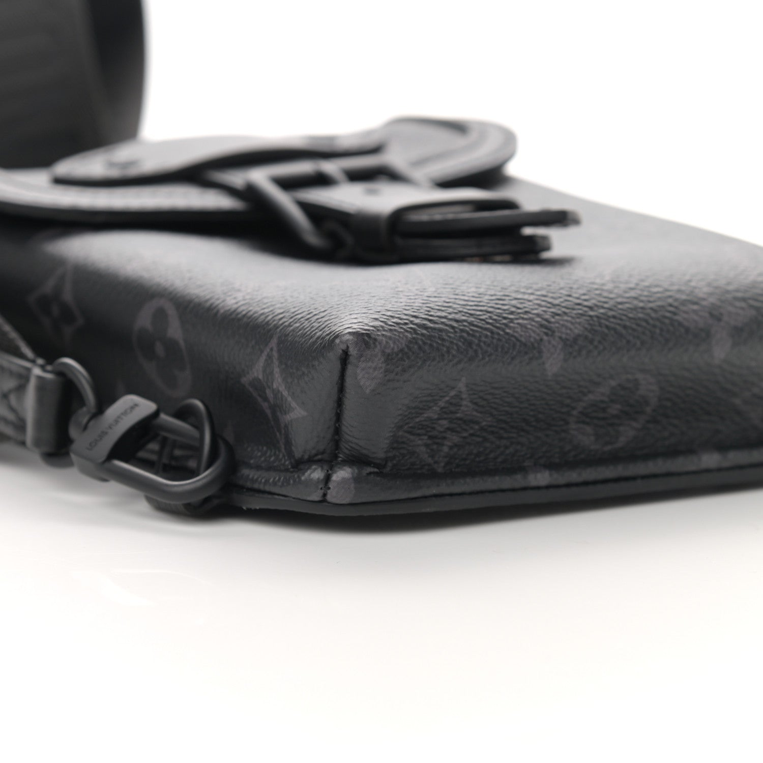 Louis Vuitton Monogram Eclipse Saumur Slingbag Black 8 of 9