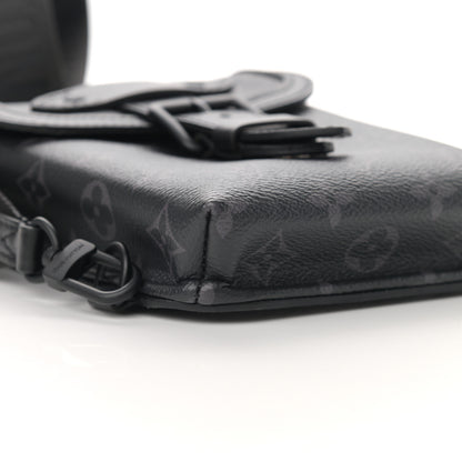 Louis Vuitton Monogram Eclipse Saumur Slingbag Black 8 of 9
