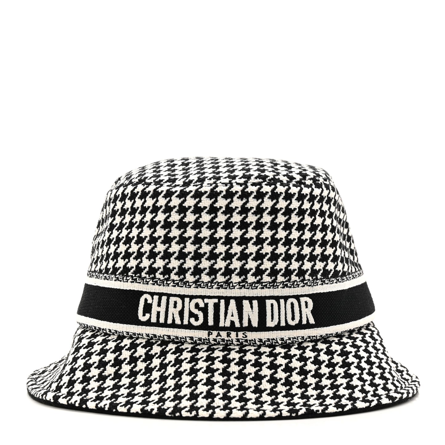 Pied De Poule Bucket Hat 57 Black White