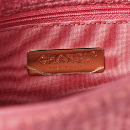 Chanel Metallic Tweed Quilted Large Chanel 19 Flap Pink 6 of 11