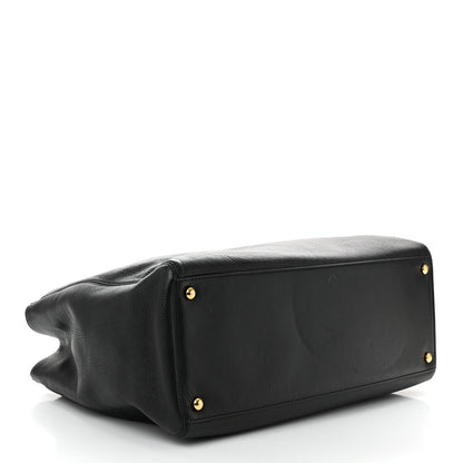 Chanel Calfskin Cerf Executive Shopper Tote Black 4 of 12