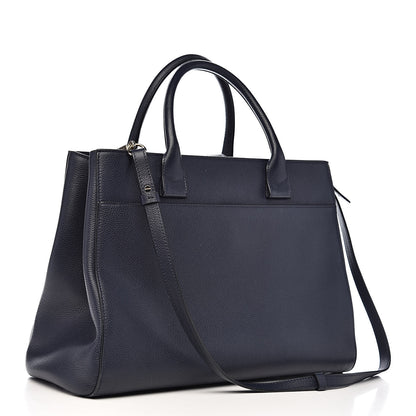 Chanel Grained Calfskin Medium Neo Executive Shopper Tote Dark Blue 3 of 13
