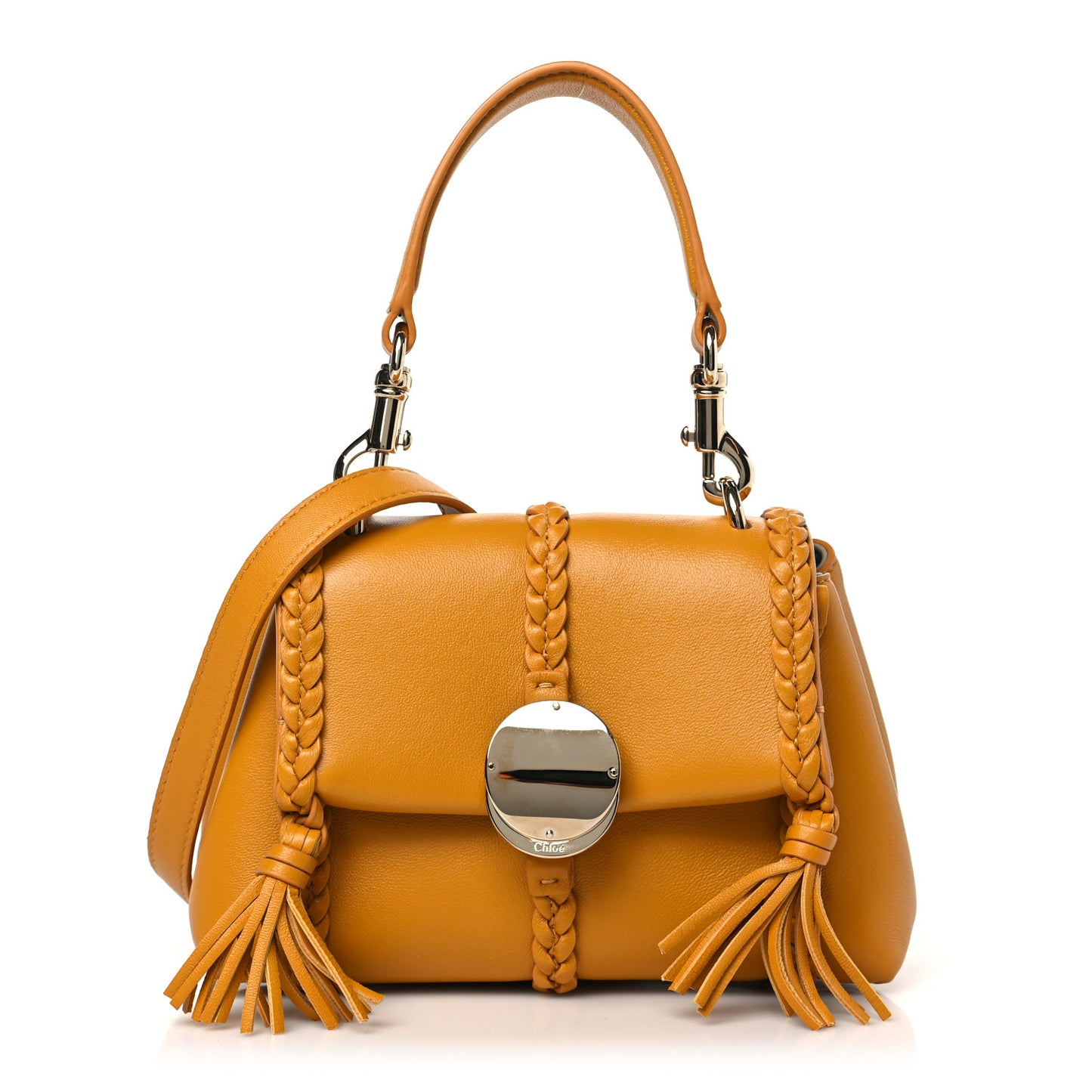 Smooth Calfskin Mini Penelope Soft Shoulder Bag Golden Yellow