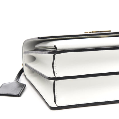 Saint Laurent Calfskin Bi-Color Medium Monogram Sunset Black Pearl White 7 of 9