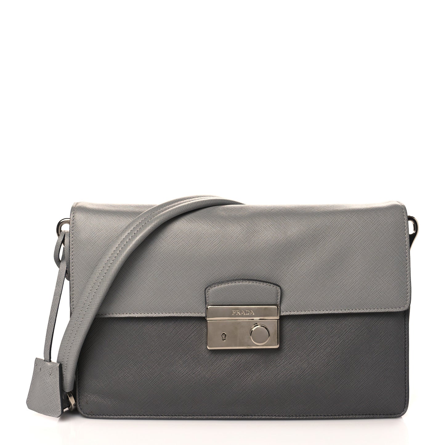 Saffiano Soft Sound Shoulder Bag Marmo Nube