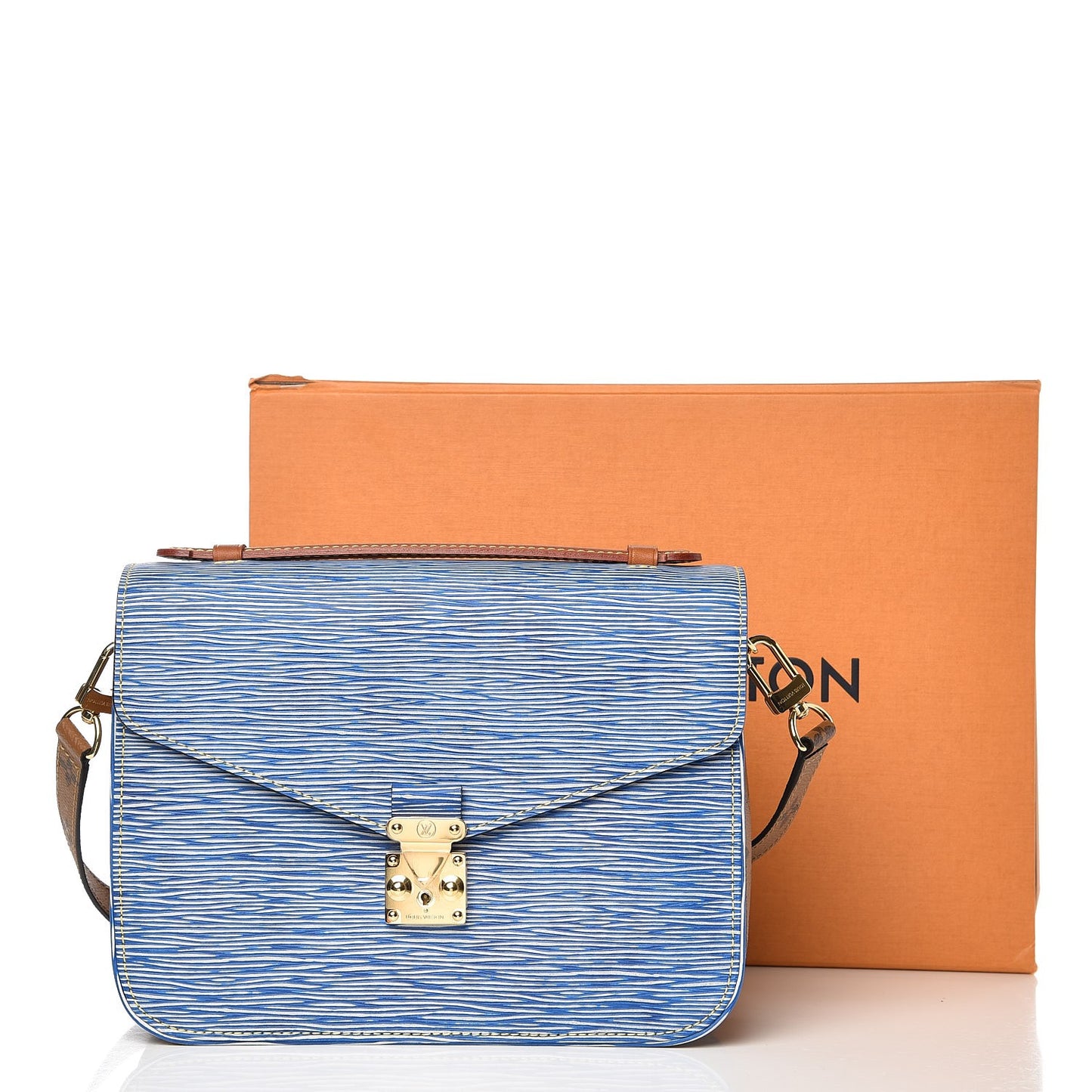 Epi Reverse Monogram Pochette Metis Denim Light