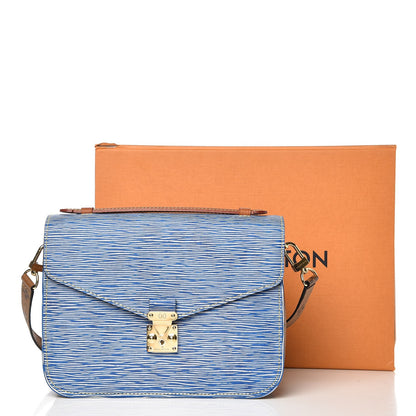Louis Vuitton Epi Reverse Monogram Pochette Metis Denim Light 7 of 7