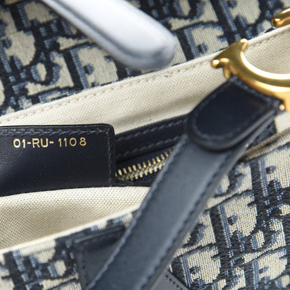 Christian Dior Oblique Saddle Bag Blue 7 of 10