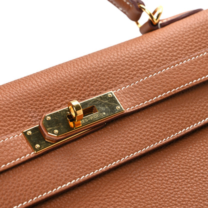 Hermes Togo Kelly Retourne 32 Gold 11 of 11