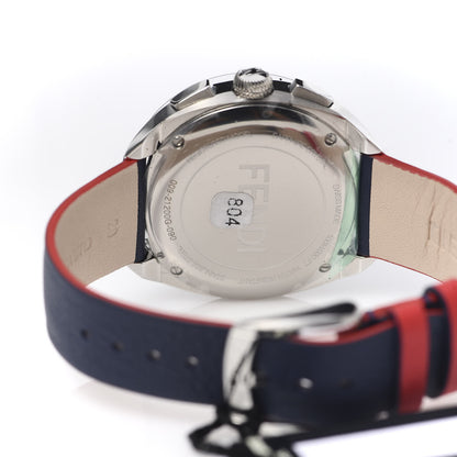 Fendi X FILA Stainless Steel Calfskin 40mm Momento Mania Quartz Watch 5 of 8