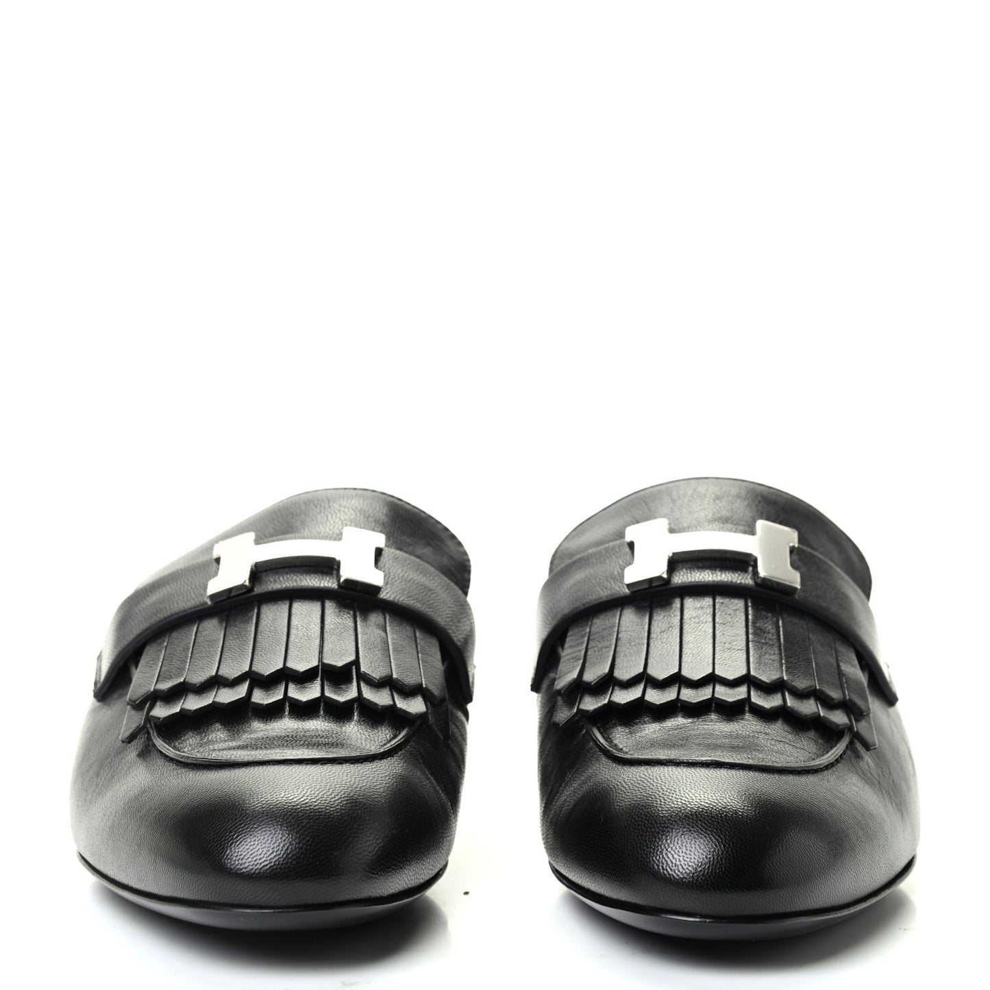 Goatskin Rivoli Mules 37.5 Black