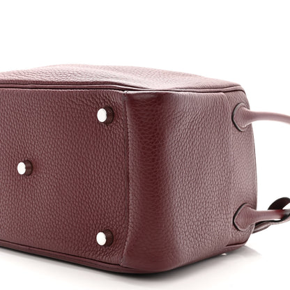 Hermes Taurillon Clemence Lindy 26 Bordeaux 11 of 11